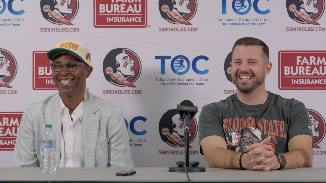 Image related to Luke Loucks & Charlie Ward FSU-FAMU Press Conference | Presented by Champions First